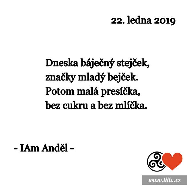 Úterý 22. ledna 2019