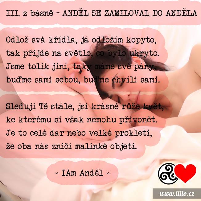 III. z básně ANDĚL SE ZAMILOVAL DO ANDĚLA